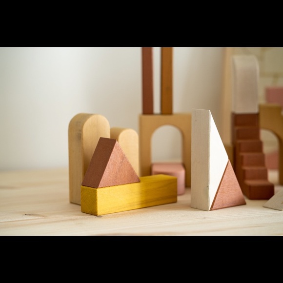 Montessori Wood apartment building blocks - Picture 8 of 12